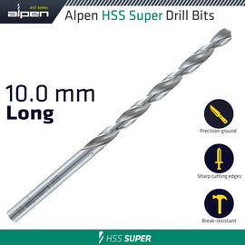 Image of a Alpen HSS Super Drill Bit Long 10 X 184mm Pouch