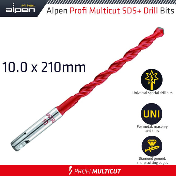 Image of a Alpen Profi Multicut SDS Drill Bit 10 X 210mm