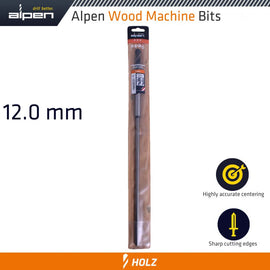 Image of a Alpen Wood Machine Drill Bit 12mm X 400mm