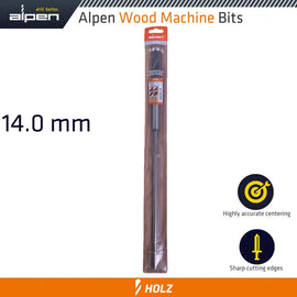 Image of a Alpen Wood Machine Drill Bit 14mm X 400mm