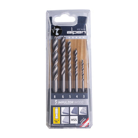 Image of a Alpen Set Impulzor Impact Wood Hex Atm5 5-Tlg 3.0-4.0- 5.0- 6.0-8.0 mm
