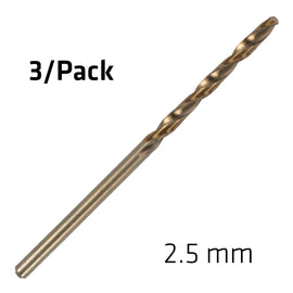 Image of a Alpen HSS Sprint Master  2.5mm X3 Sleeved Din338 Alpen Drill Bit