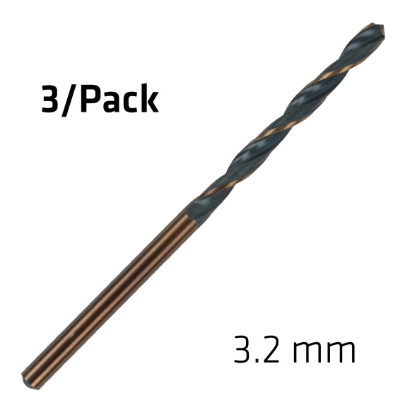 Image of a Alpen HSS Sprint Master  3.2mm X3 Sleeved Din338 Alpen Drill Bit