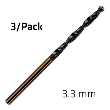 Image of a Alpen HSS Sprint Master  3.3mm X3 Sleeved Din338 Alpen Drill Bit