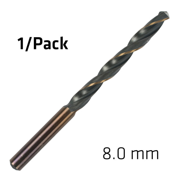 Image of a Alpen HSS Sprint Master  8.0mm X1 Sleeved Din338 Alpen Drill Bit