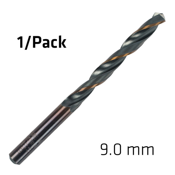 Image of a Alpen HSS Sprint Master  9.0mm X1 Sleeved Din338 Alpen Drill Bit