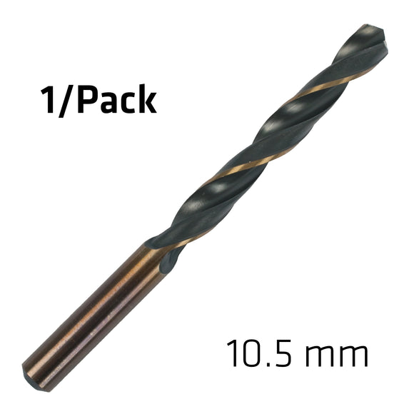 Image of a Alpen HSS Sprint Master  10.5mm X1 Sleeved Din338 Alpen Drill Bit