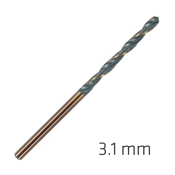 Image of a Alpen HSS Sprint Master 3.1mm 10-Pack Hang Tag Din 338 Alpen Drill Bits