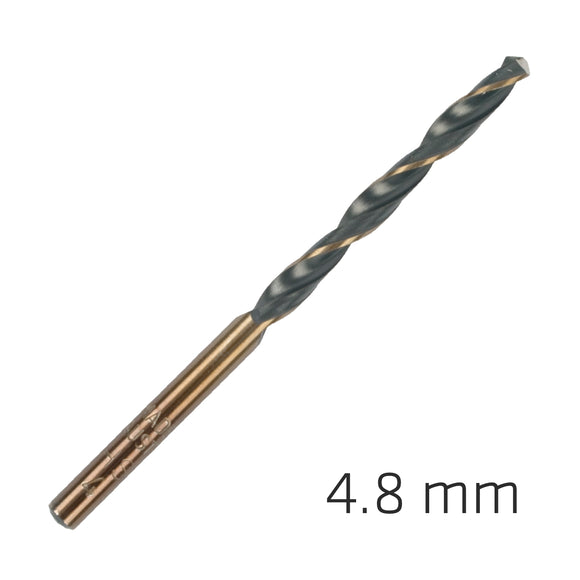 Image of a Alpen HSS Sprint Master 4.8mm 10-Pack Hang Tag Din 338 Alpen Drill Bits
