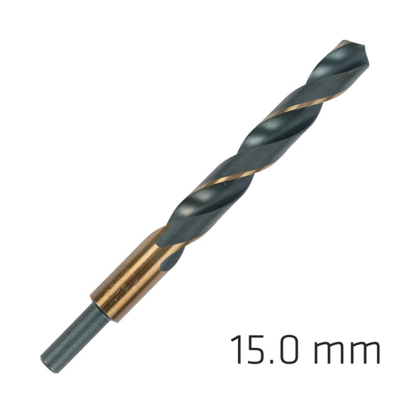Image of a Alpen HSS Sprint Master 15.0mm Red Shank 9.5mm X1 Sleeved Din338 Alpen Drill