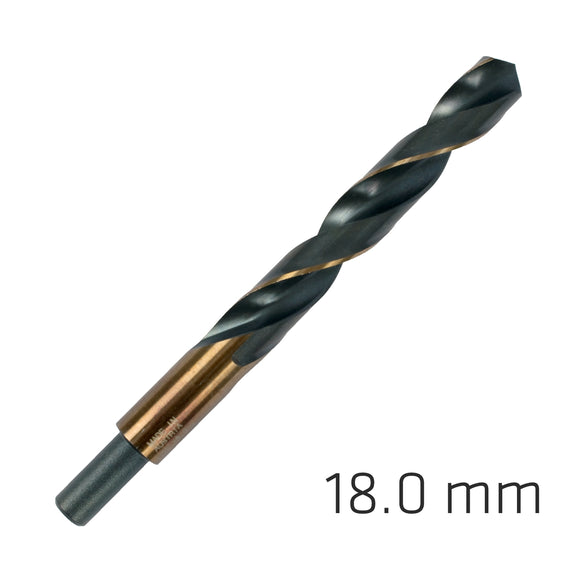 Image of a Alpen HSS Sprint Master 18.0mm Red Shank 12.5mm X1 Sleeved Din338 Alpen Dril