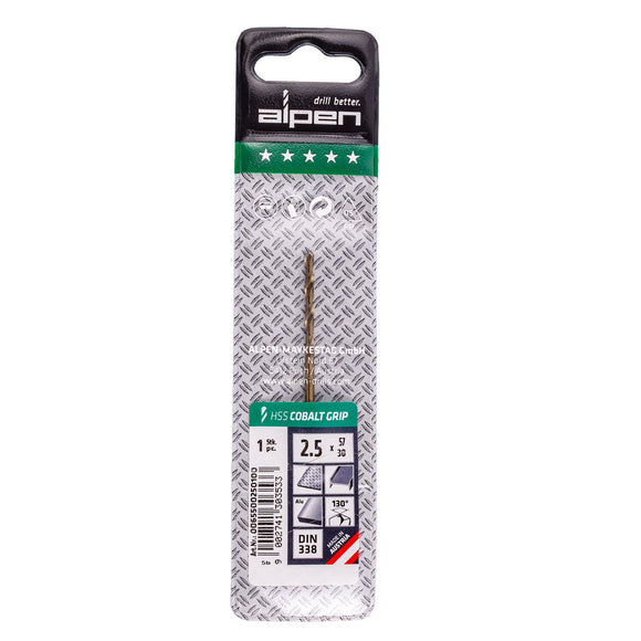 Image of a Alpen HSS Cobalt Grip 2.5 Plw