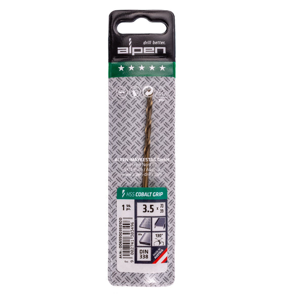 Image of a Alpen HSS Cobalt Grip 3.5 Plw