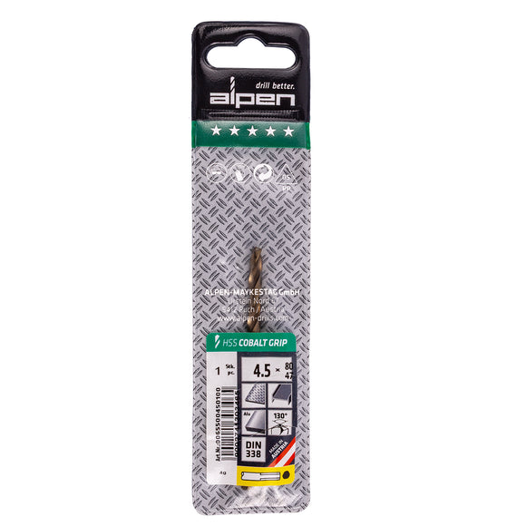 Image of a Alpen HSS Cobalt 4.5 Plw Grip 3-Sided