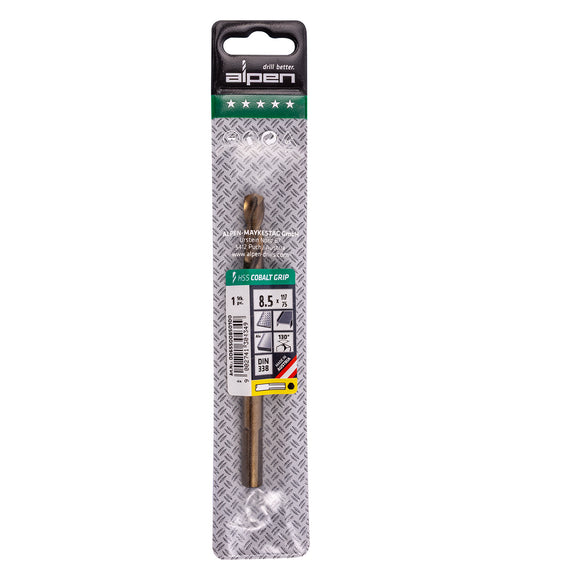 Image of a Alpen HSS Cobalt 8.5 Plw Grip 3-Sided