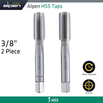 Image of a Alpen HSS Hand Tap Set Imperial  G 3/8' Pouched