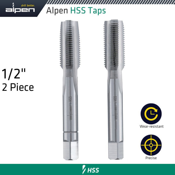 Image of a Alpen HSS Hand Tap Set Imperial  G 1/2' Pouched