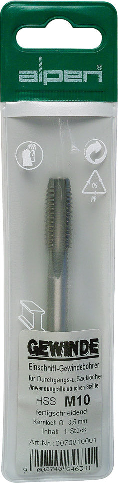 Image of a Alpen Tap 6mm HSS In Pouch 1.0mm Pitch