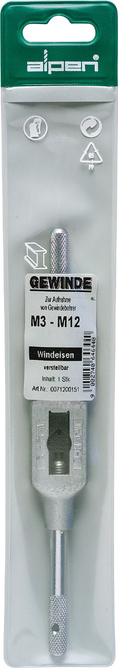 Image of a Alpen Tap Wrench M3-12 In Pouch