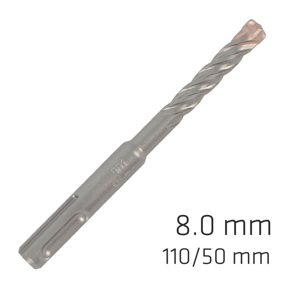 Image of a Alpen Force X 8.0 X 110/050 SDS-Plus Rebar Drill Bit X4 Cutting Edges - Bulk