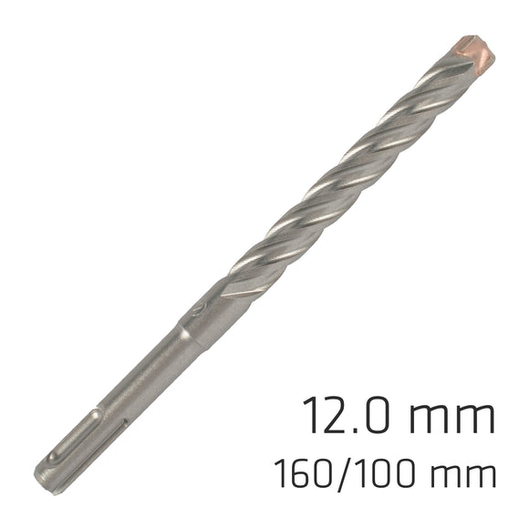 Image of a Alpen Force X 12.0 X160/100 SDS-Plus Rebar Drill Bit X4 Cutting Edges - Bulk