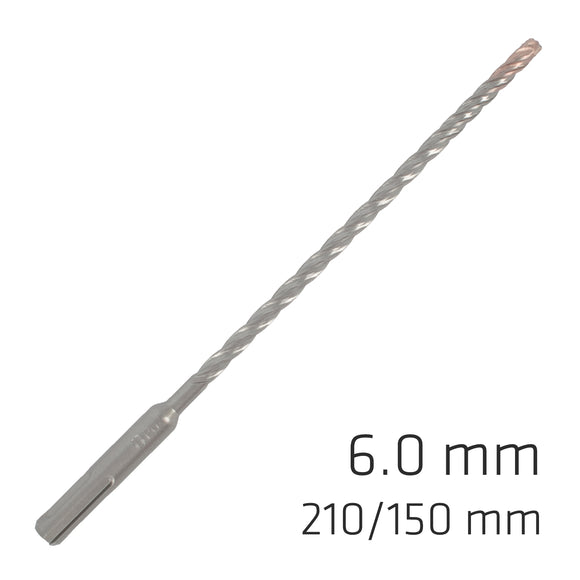 Image of a Alpen Force X 6.0 X 210/150 SDS-Plus Rebar Drill Bit X4 Cutting Edges - Bulk
