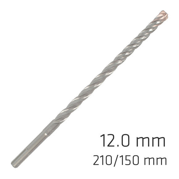Image of a Alpen Force X 12.0 X 210/150 SDS-Plus Rebar Drill Bit X4 Cutting Edges - Bul
