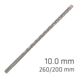 Image of a Alpen Force X 10.0 X 260/200 SDS-Plus Rebar Drill Bit X4 Cutting Edges - Bul