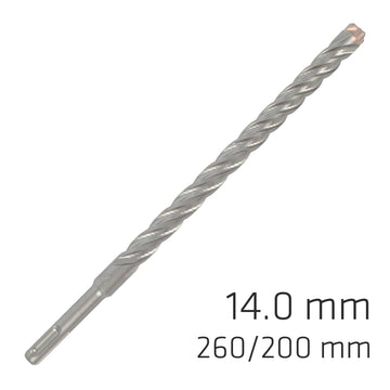 Image of a Alpen Force X 14.0 X 260/200 SDS-Plus Rebar Drill Bit X4 Cutting Edges - Bul