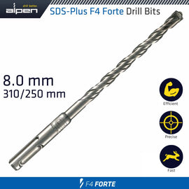 Image of a Alpen SDS Plus Bit 310 X 250mm 8mm Bulk