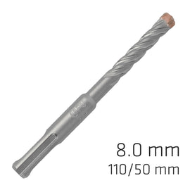 Image of a Alpen Force X 8.0 X 110/050 SDS-Plus Rebar Drill Bit X4 Cutting Edges