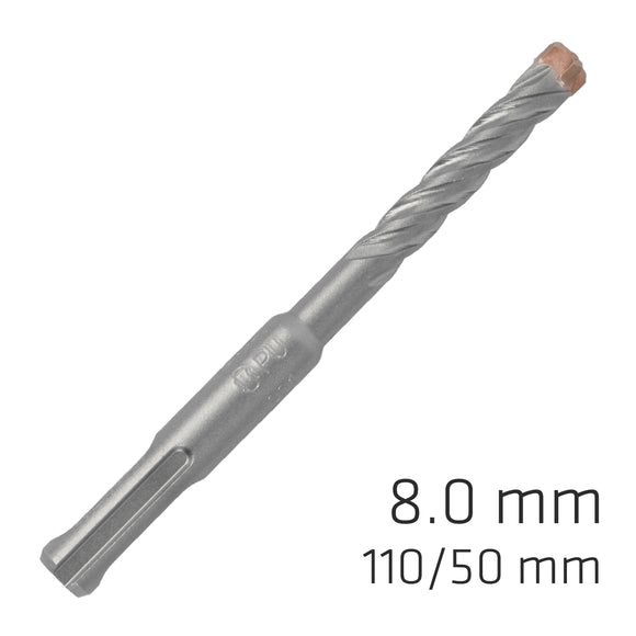 Image of a Alpen Force X 8.0 X 110/050 SDS-Plus Rebar Drill Bit X4 Cutting Edges