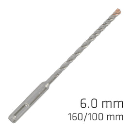 Image of a Alpen Force X 6.0 X 160/100 SDS-Plus Rebar Drill Bit X4 Cutting Edges