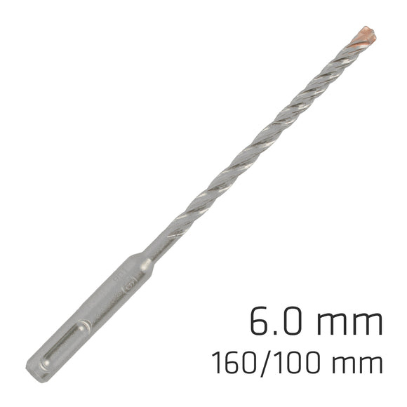 Image of a Alpen Force X 6.0 X 160/100 SDS-Plus Rebar Drill Bit X4 Cutting Edges