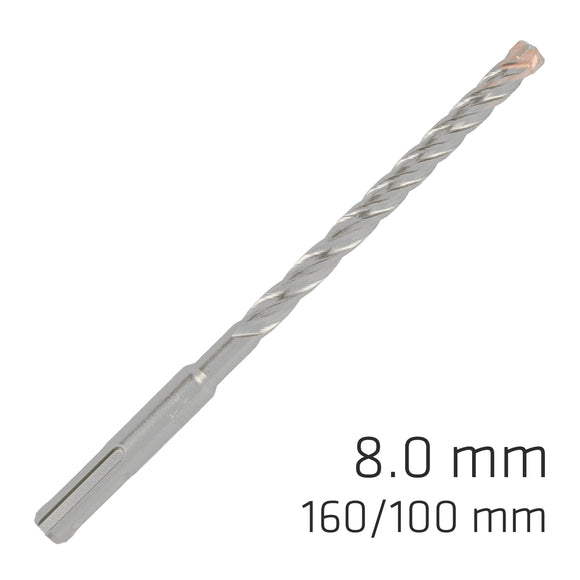 Image of a Alpen Force X 8.0 X 160/100 SDS-Plus Rebar Drill Bit X4 Cutting Edges