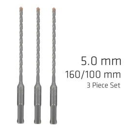 Image of a Alpen SDS Plus F4 Bit 5mm X 160 X 100 X3 Pcs Drill Hammer