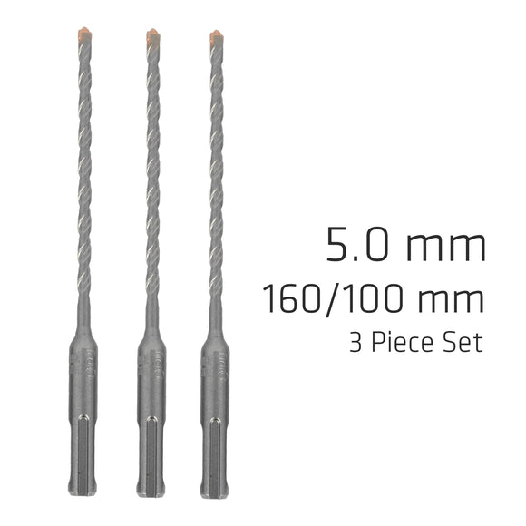 Image of a Alpen SDS Plus F4 Bit 5mm X 160 X 100 X3 Pcs Drill Hammer