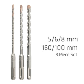 Image of a Alpen SDS Plus F4 5 6 8 X160mm 3 Pce Set