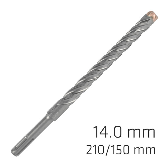 Image of a Alpen Force X 14.0 X 210/150 SDS-Plus Rebar Drill Bit X4 Cutting Edges