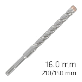 Image of a Alpen Force X 16.0 X 210/150 SDS-Plus Rebar Drill Bit X4 Cutting Edges