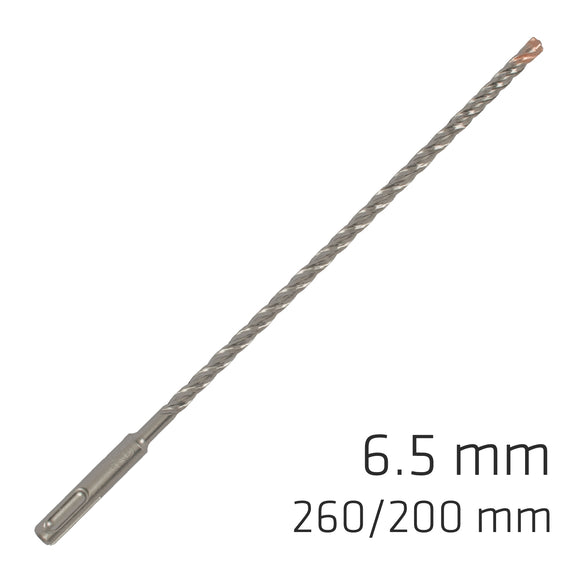 Image of a Alpen Force X 6.5 X 260/200 SDS-Plus Rebar Drill Bit X4 Cutting Edges
