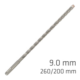 Image of a Alpen Force X 9.0 X 260/200 SDS-Plus Rebar Drill Bit X4 Cutting Edges
