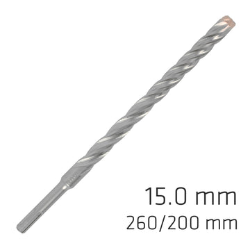 Image of a Alpen Force X 15.0 X 260/200 SDS-Plus Rebar Drill Bit X4 Cutting Edges