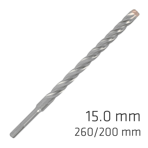 Image of a Alpen Force X 15.0 X 260/200 SDS-Plus Rebar Drill Bit X4 Cutting Edges