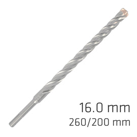 Image of a Alpen Force X 16.0 X 260/200 SDS-Plus Rebar Drill Bit X4 Cutting Edges
