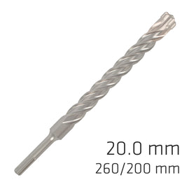 Image of a Alpen Force X 20.0 X 250/200 SDS-Plus Rebar Drill Bit X4 Cutting Edges