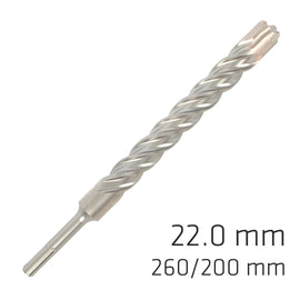 Image of a Alpen Force X 22.0 X 250/200 SDS-Plus Rebar Drill Bit X4 Cutting Edges