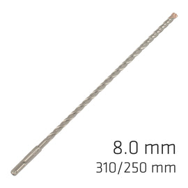 Image of a Alpen Force X 8.0 X 310/250 SDS-Plus Rebar Drill Bit X4 Cutting Edges