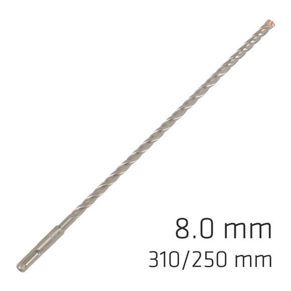 Image of a Alpen Force X 8.0 X 310/250 SDS-Plus Rebar Drill Bit X4 Cutting Edges