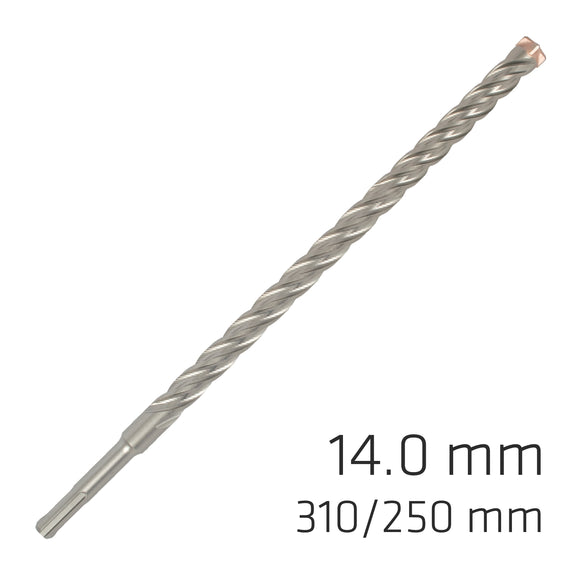 Image of a Alpen Force X 14.0 X 310/250 SDS-Plus Rebar Drill Bit X4 Cutting Edges